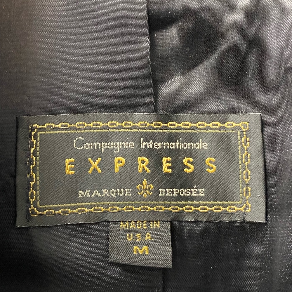 🖤Express • VINTAGE • black faux fur coat • M • EUC - Picture 5 of 7